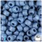 BeadTin Denim Marbled Matte 9mm Barrel Plastic Pony Beads (500pcs)